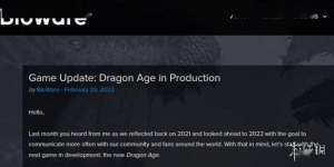 《龙腾世纪4》稳步开发《质量效应》新作处于早期阶段