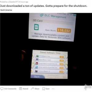 任天堂3DS和Wii U将关闭eShop 玩家疯狂买游戏做准备