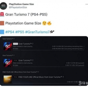 《GT赛车7》PS4 PS5文件大小曝光！成最大索尼游戏