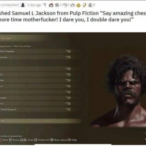 《艾尔登法环》捏脸分享“神盾局长”塞缪尔·杰克逊