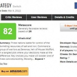 《三角战略》媒体评分出炉：MC均分82 故事宏大节奏慢