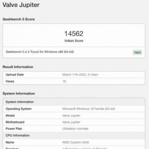 Steam Deck掌机Win10跑分曝光：性能强于MX350显卡