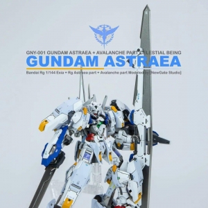 绝配！RG能天使+雪崩+正妹，仿MB配色