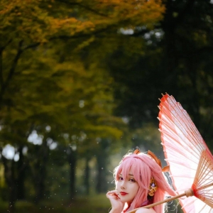 cos：原神屑狐狸八重神子cos正片@nico酱