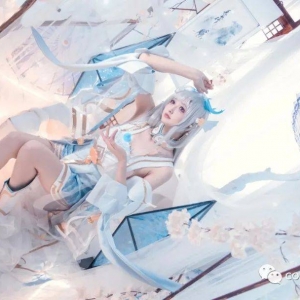 cos：王者荣耀西施游龙清影cos正片@冬马路纱