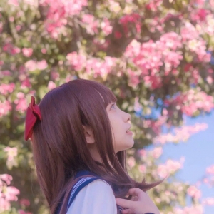 JK少女：冬日暖阳，异木花开