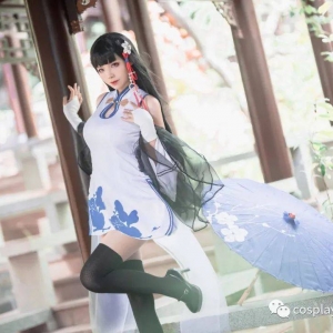 cos：碧蓝航线旗袍逸仙cos正片@榛子