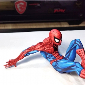 漫画涂装，蜘蛛侠手办重涂