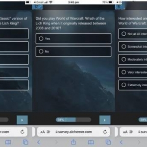 巫妖王再怒？已有玩家收到《WOW》的相关调查问卷