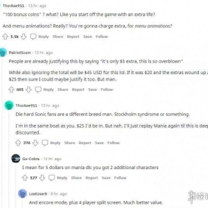 冷饭也能炒馊？粉丝不满《索尼克：起源》内容和定价