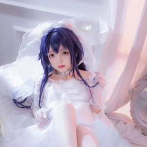 cos：碧蓝航线吾妻婚纱cos正片@椎名莜