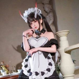 cos：碧蓝航线能代女仆装cos正片@楚楚子