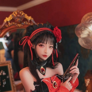 cos：咪特欧式猫咖时崎狂三cos正片@冉崽