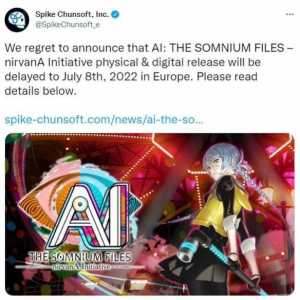 推理ADV《AI梦境档案：涅槃计划》欧版延期至7月8日