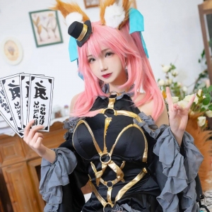cos：情人节玉藻前cos正片@雪晴