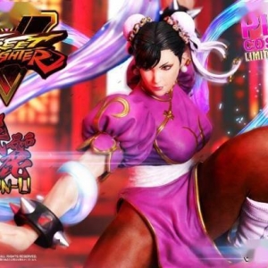 迷人又危险！P1S《街头霸王5》春丽粉红战袍雕像