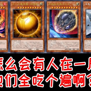 怎么会有人一局里同时吃熔岩+蛋+陨石+海龟啊？【游戏王大师决斗】