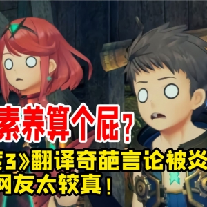 职业素养算个屁？《异度3》简中翻译奇葩言论被炎上