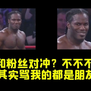 和粉丝对冲？ 不不不 其实骂我的都是朋友