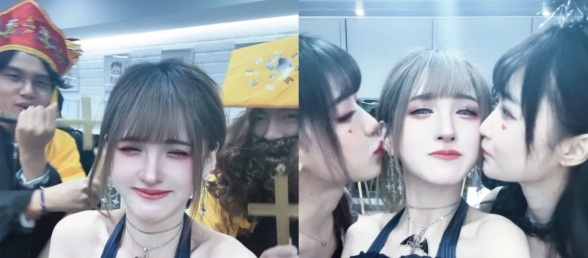 在b站大楼被100个妹妹亲亲～