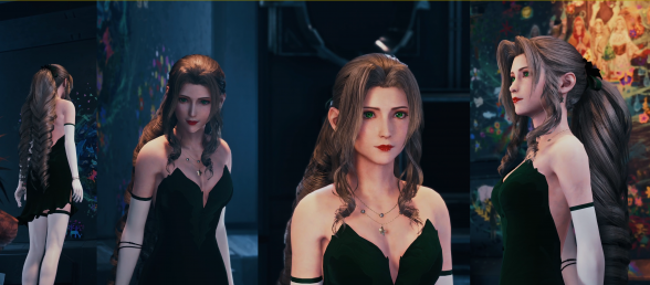 【FF7】艾瑞斯绿色内衣