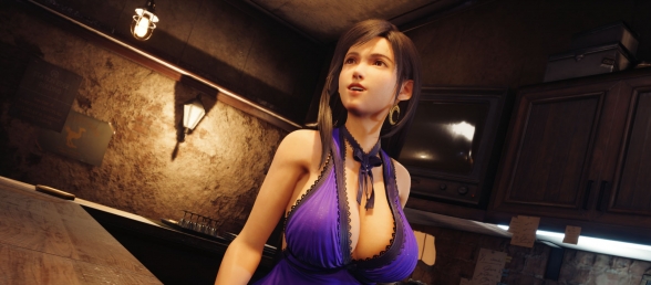 【FF7】蒂法 紫色连衣裙