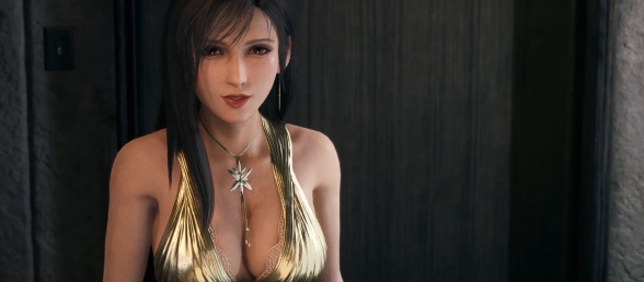 【FF7】蒂法 金色连衣裙