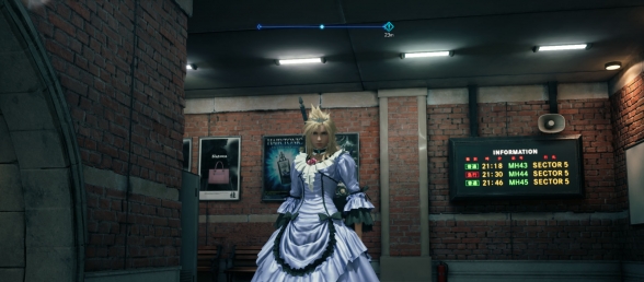 【FF7】克劳德华丽的礼服