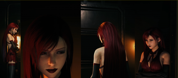 【FF7】蒂法红色缎布内衣