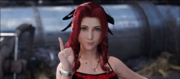 【FF7】艾瑞丝 黑红连衣裙
